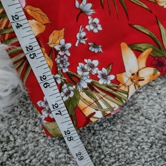 E & M Wide leg Floral Tropical Print Tie Waist Pants. Size Large. New without ta - Picture 5 of 8